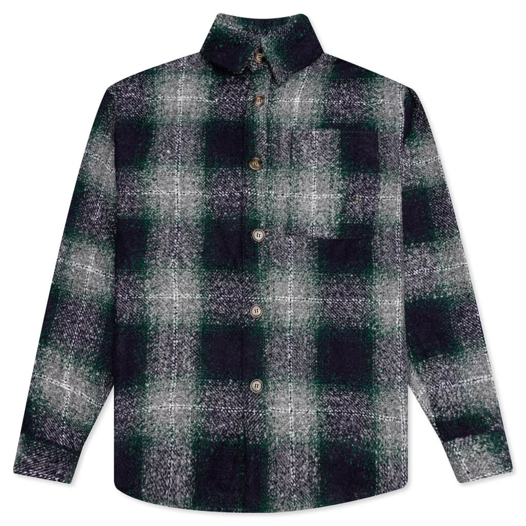 Heavy Oversized Flannel - Blue/Green