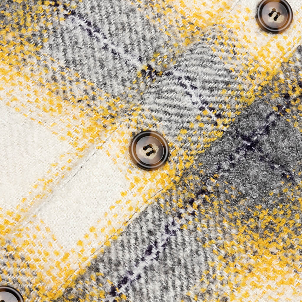Heavy Oversized Flannel - Yellow/Grey