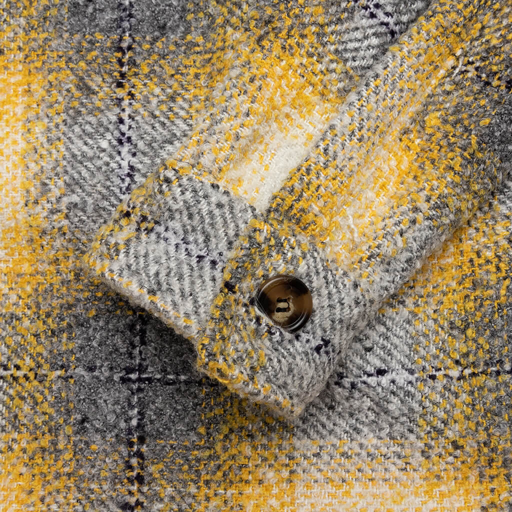 Heavy Oversized Flannel - Yellow/Grey
