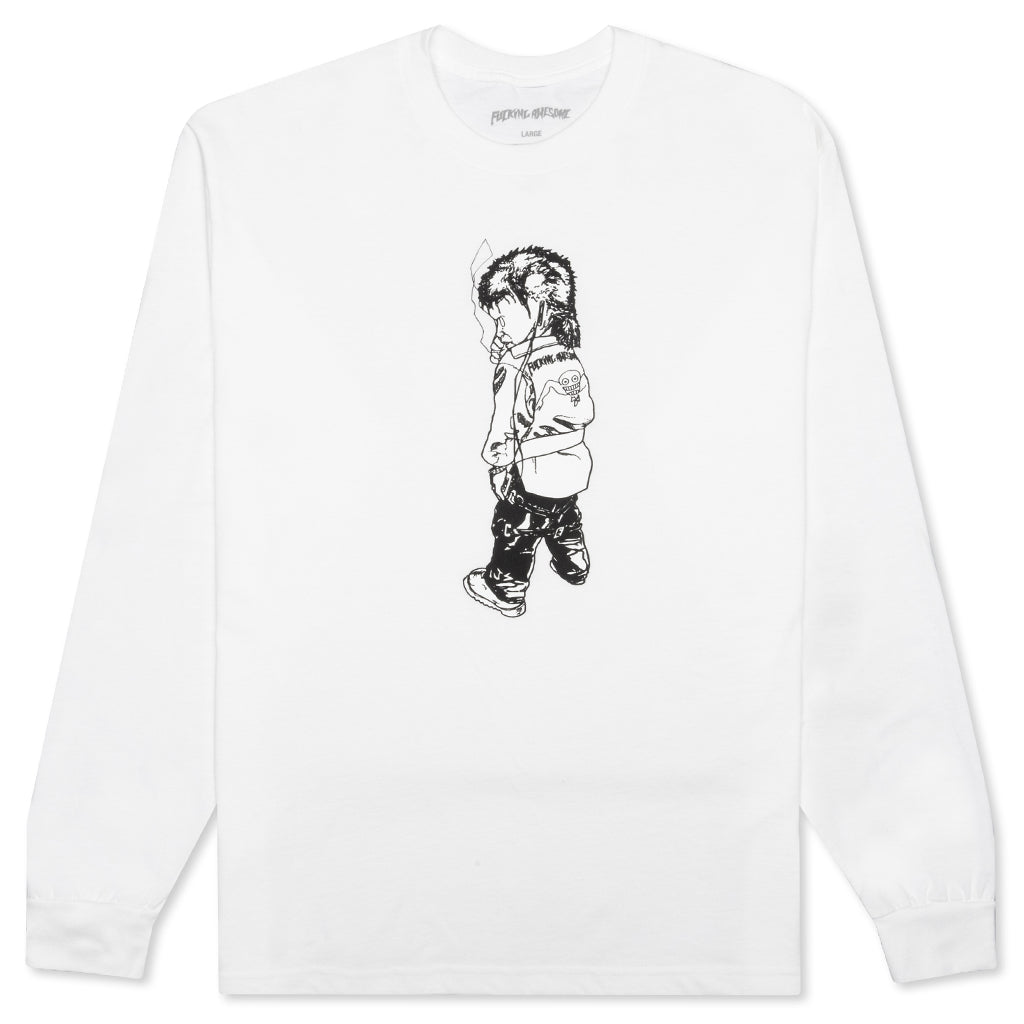Make it Scream L/S Tee - White