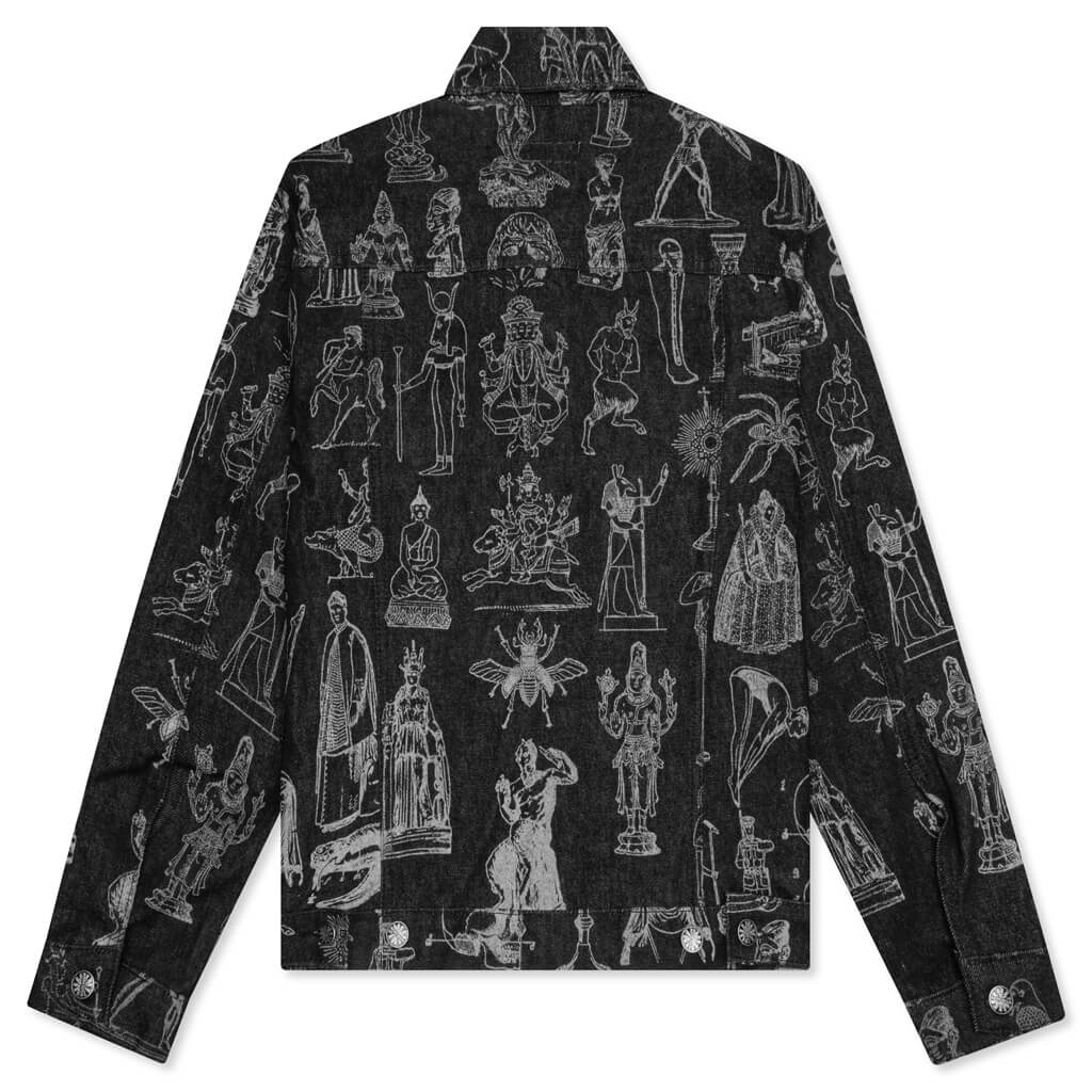 Reflective Denim Jacket - Black/3M