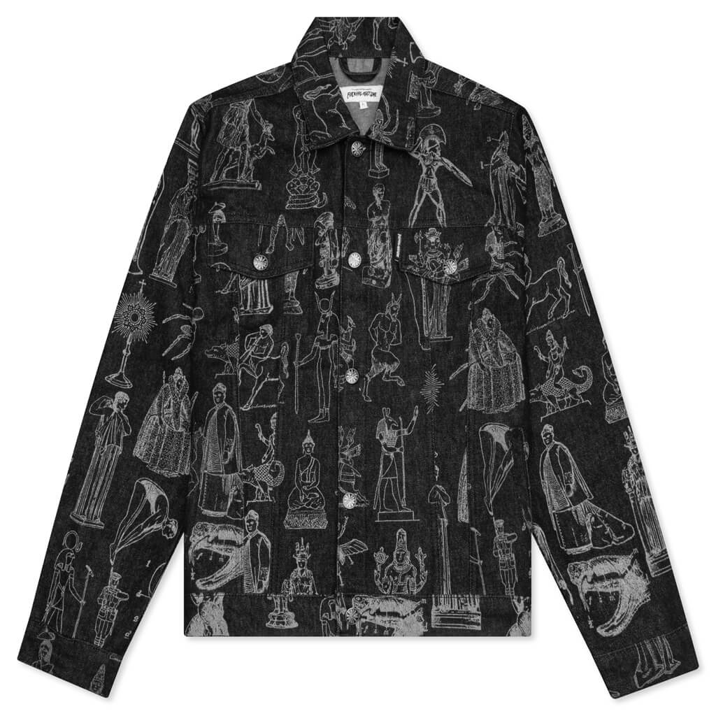 Reflective Denim Jacket - Black/3M