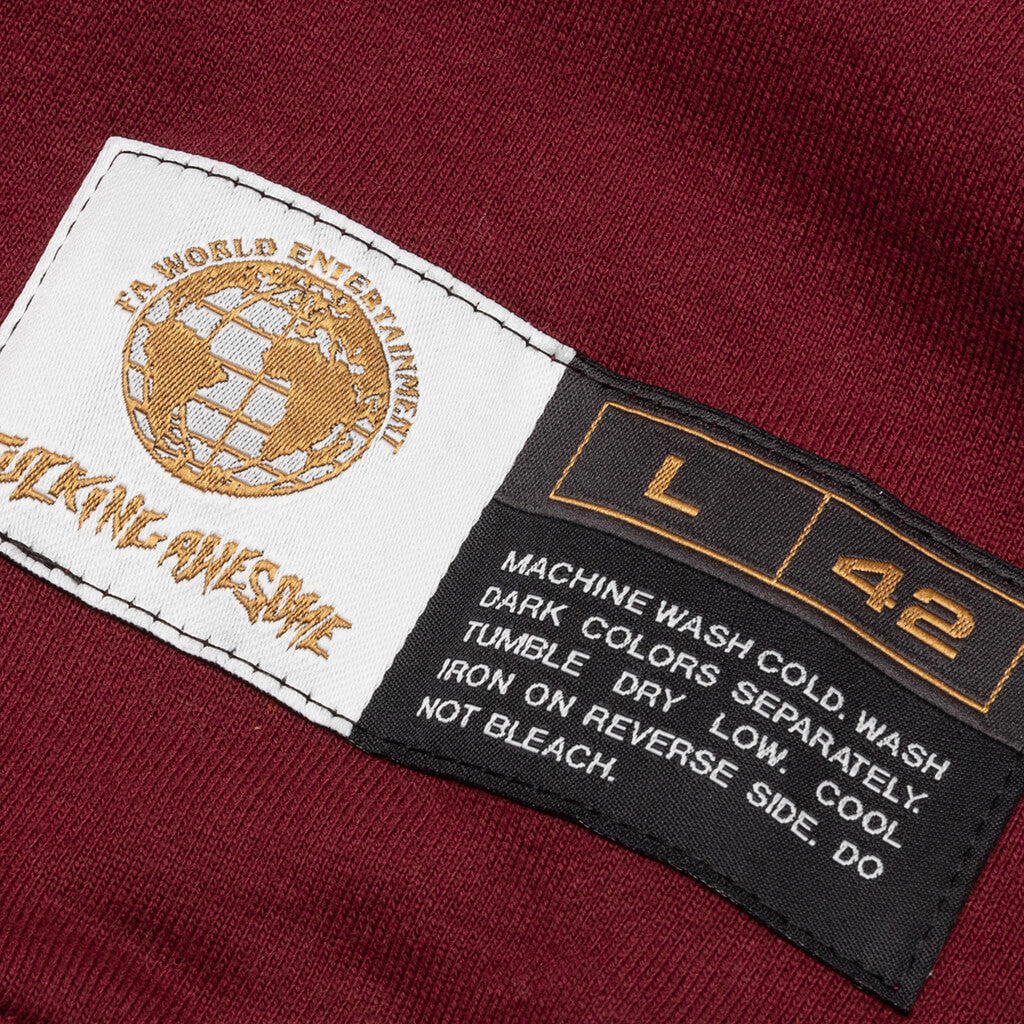 Seduction Of The World Crewneck - Maroon