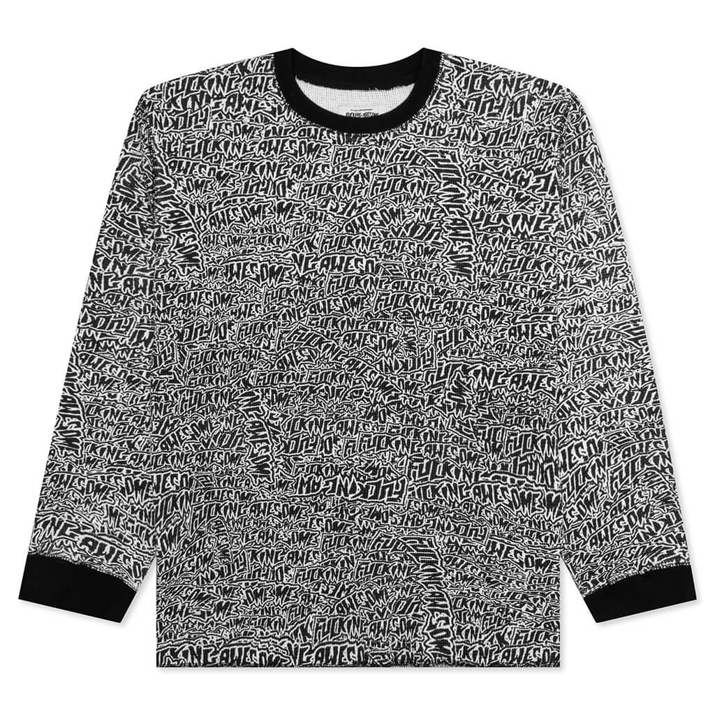 Sticker Stamp L/S Thermal - Black/A.O.P.