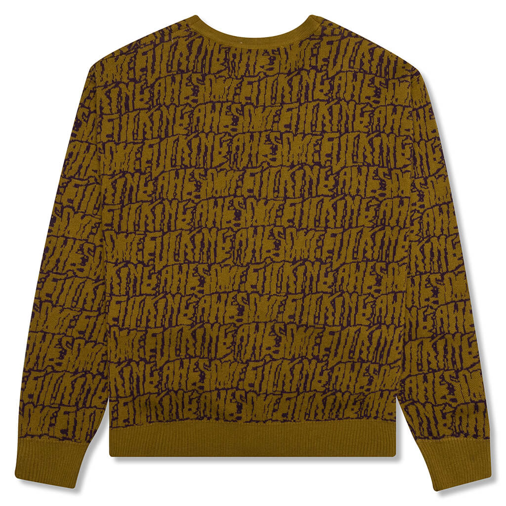 Stretched Stamp Cardigan - Olive