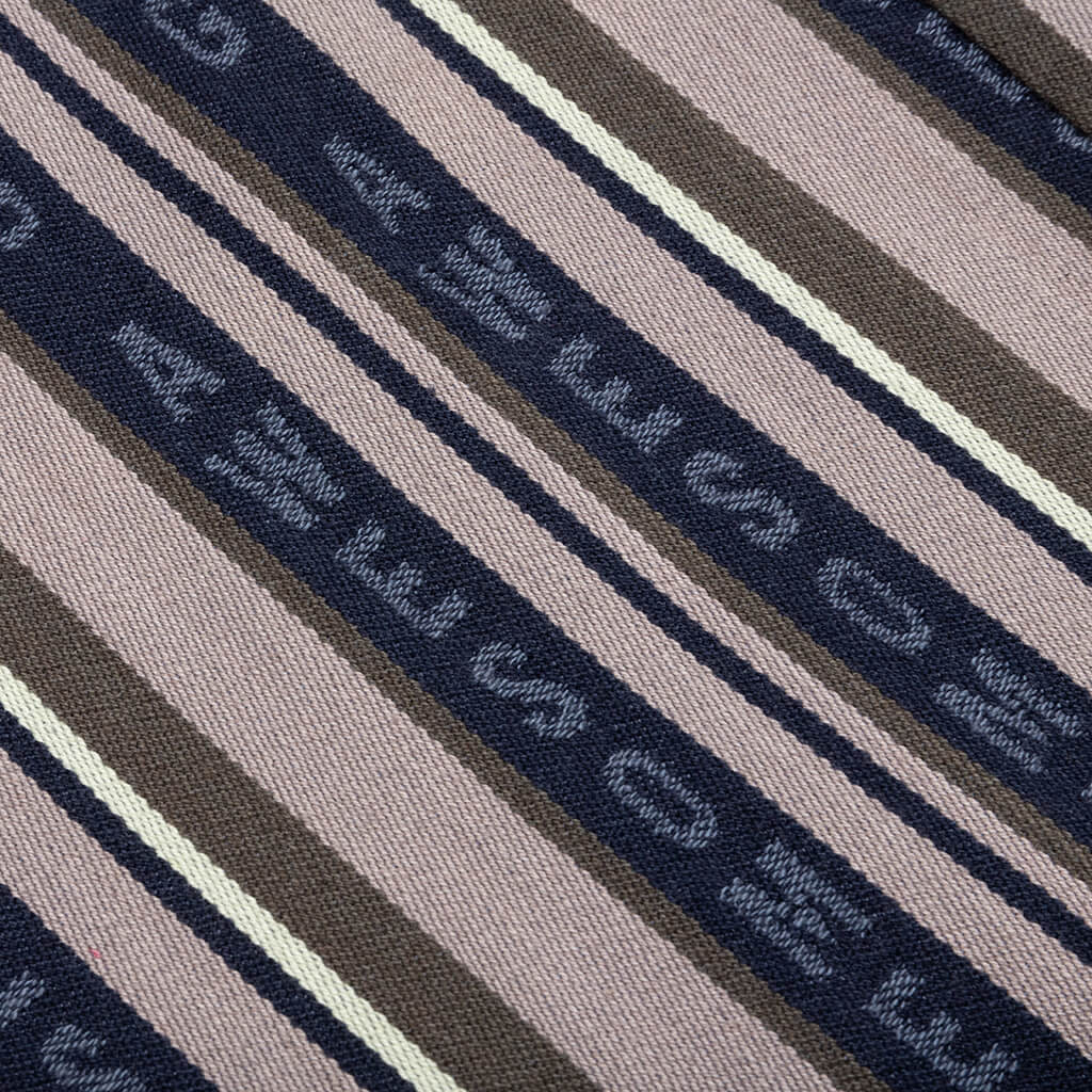 Striped Pleated Chino - Black