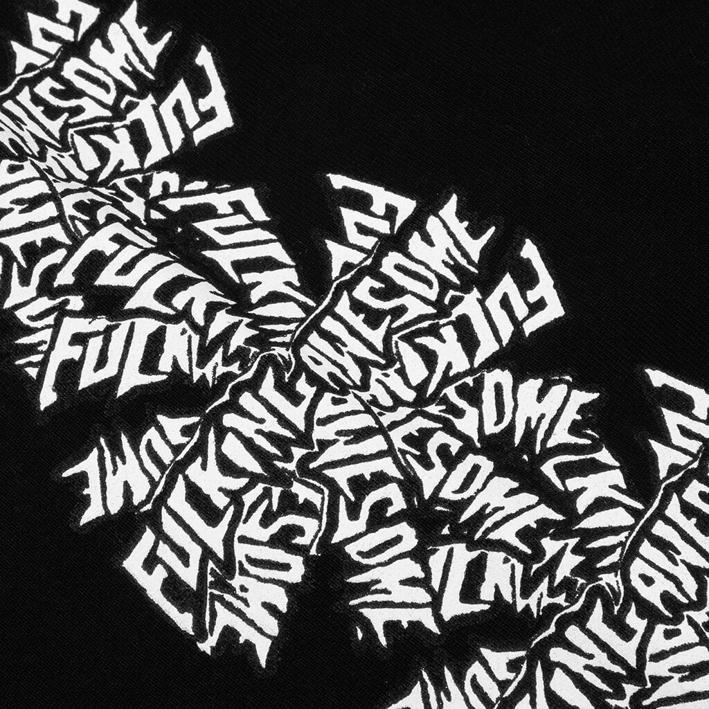 Three Spiral Hoodie - Black