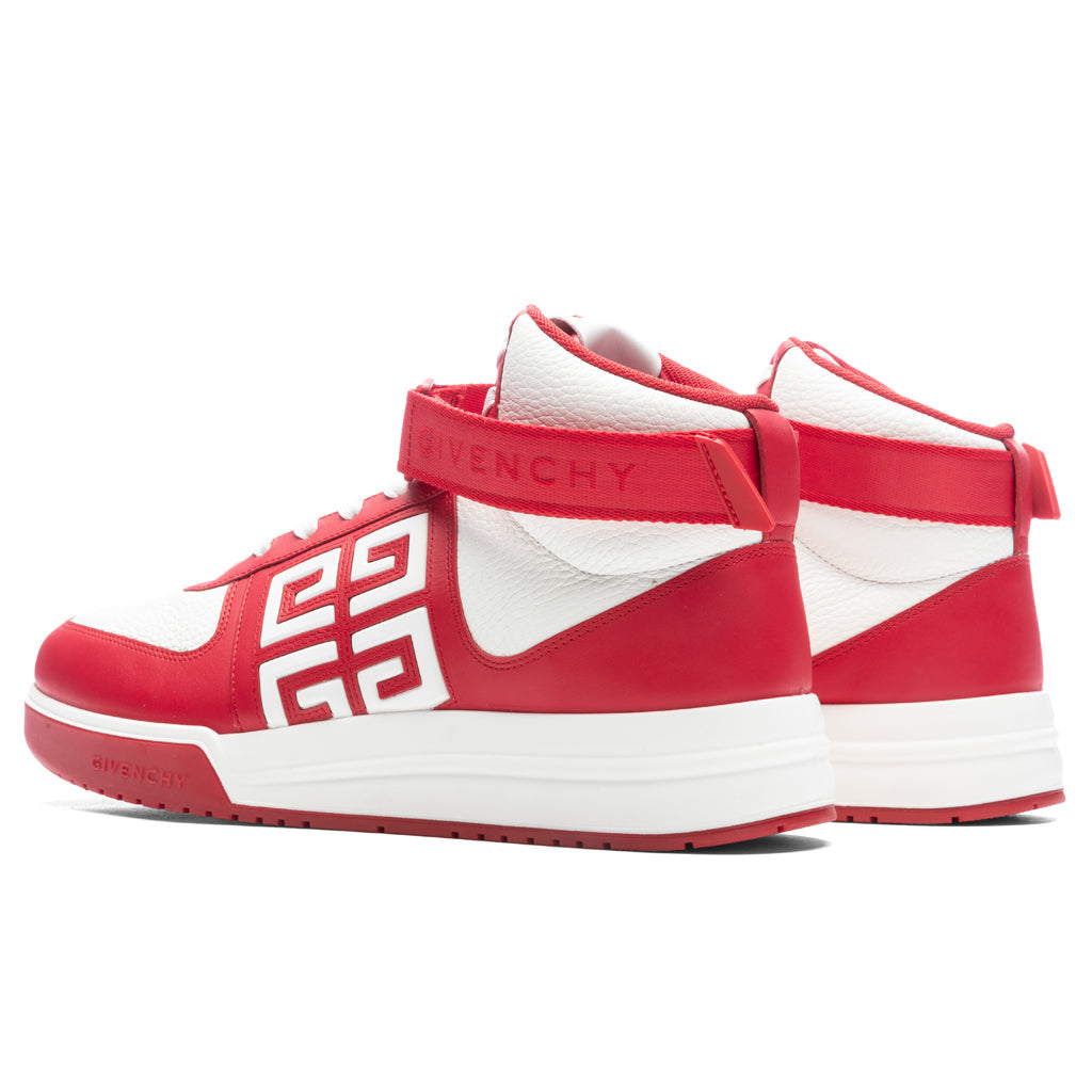 G4 High-Top Sneakers - Red/White