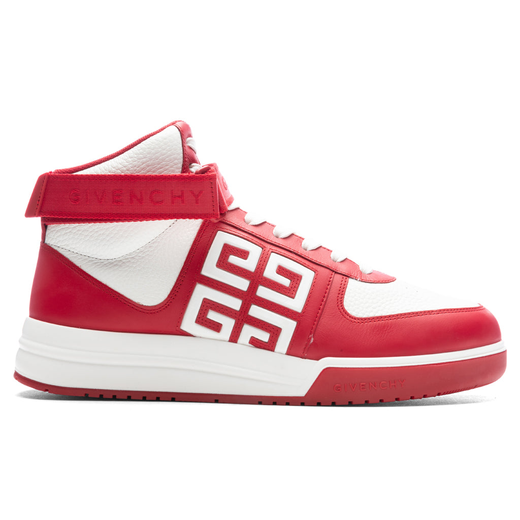 G4 High-Top Sneakers - Red/White