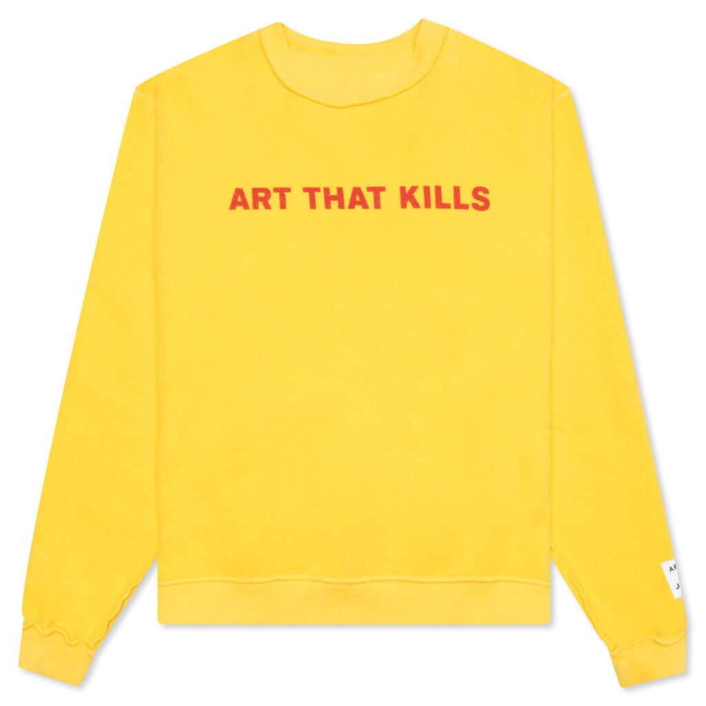 Art That Kills Rev Crewneck - Yellow