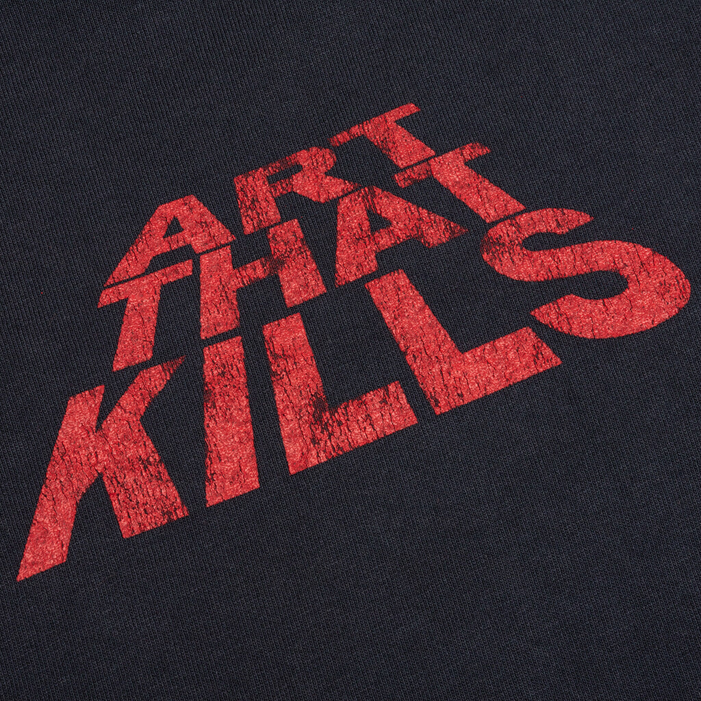 Art That Kills Stack Logo Tee - Washed Black