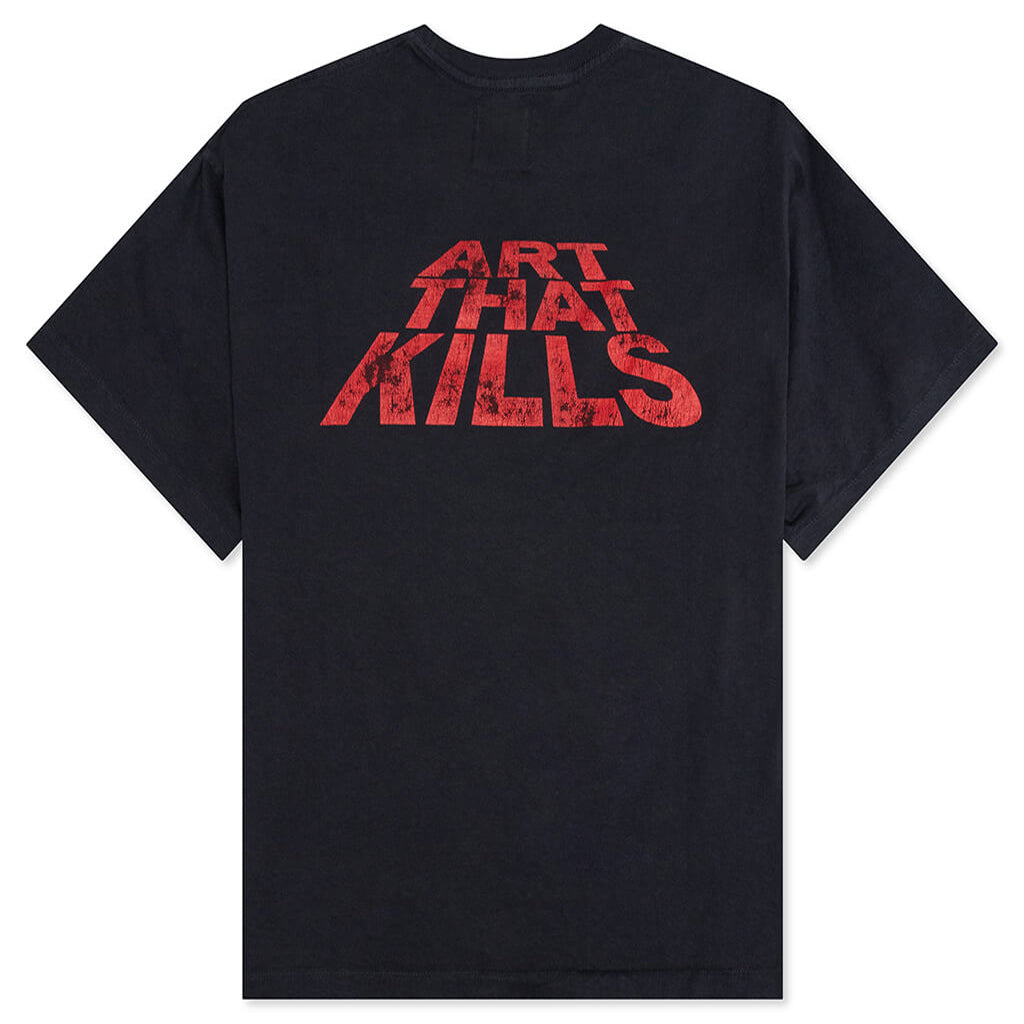 Art That Kills Stack Logo Tee - Washed Black