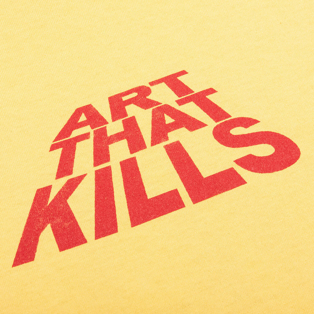 Art That Kills Stack Logo Tee - Yellow