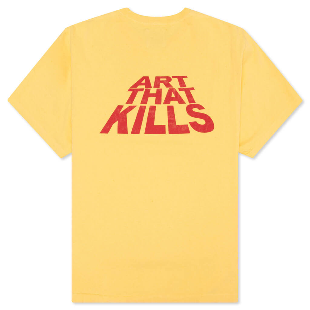Art That Kills Stack Logo Tee - Yellow