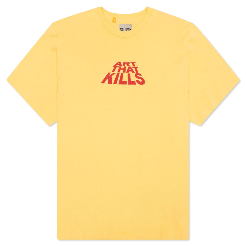 Art That Kills Stack Logo Tee - Yellow