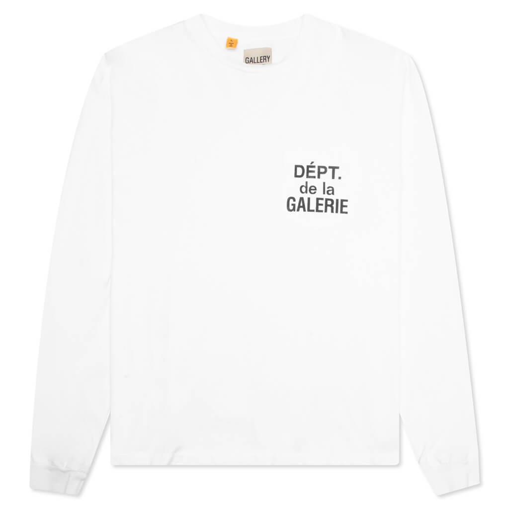 De La Galerie L/S Pocket Tee - White