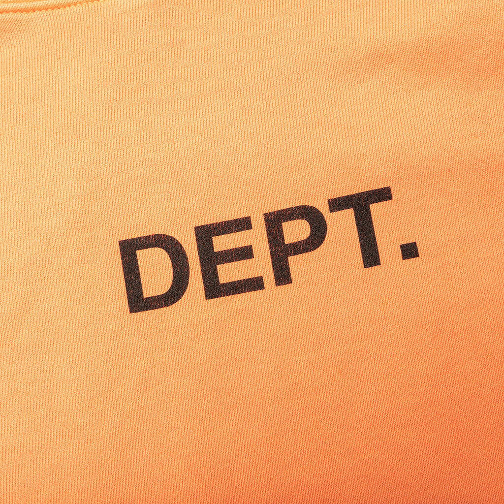 Dept Logo Hoodie - Fluorescent Orange