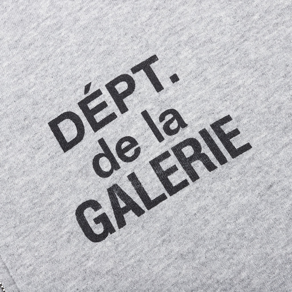 French Zip Hoodie - Heather Grey