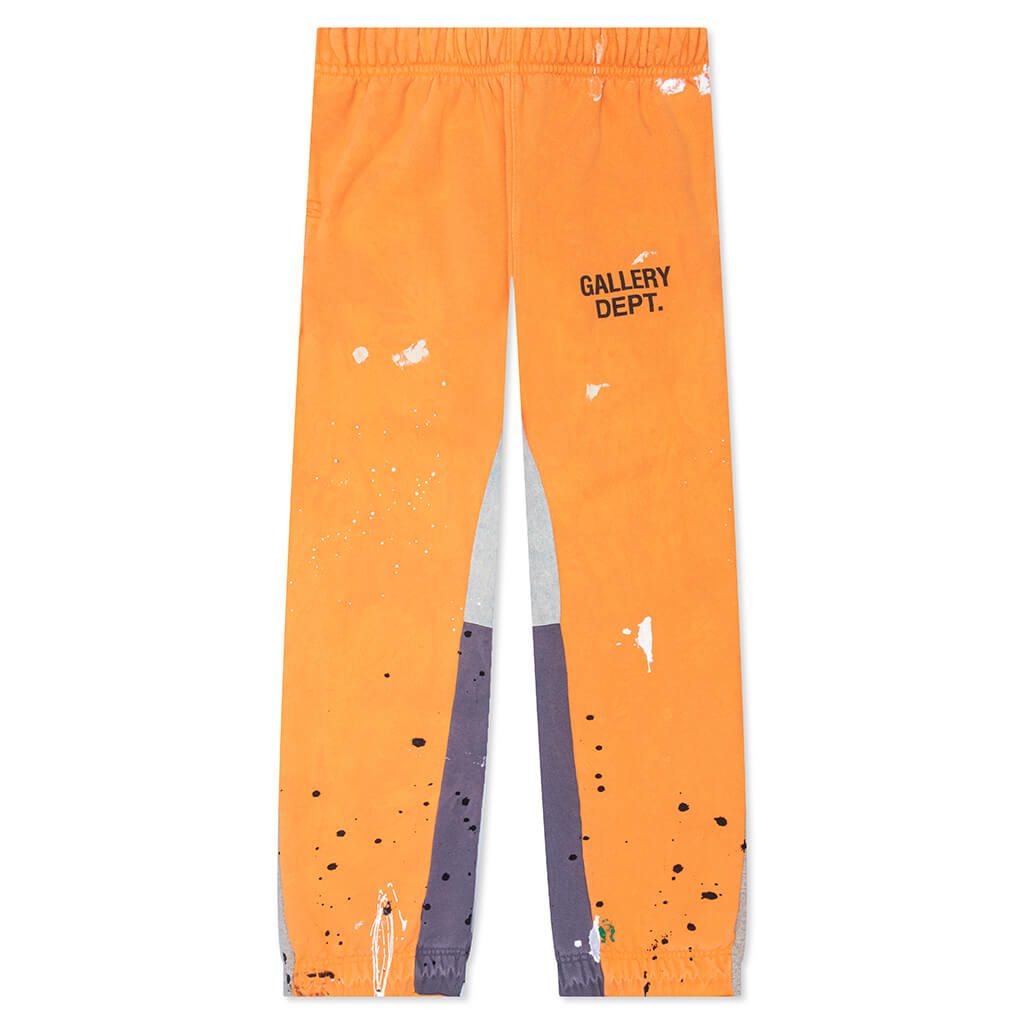 Logo Flare Sweatpants - Orange