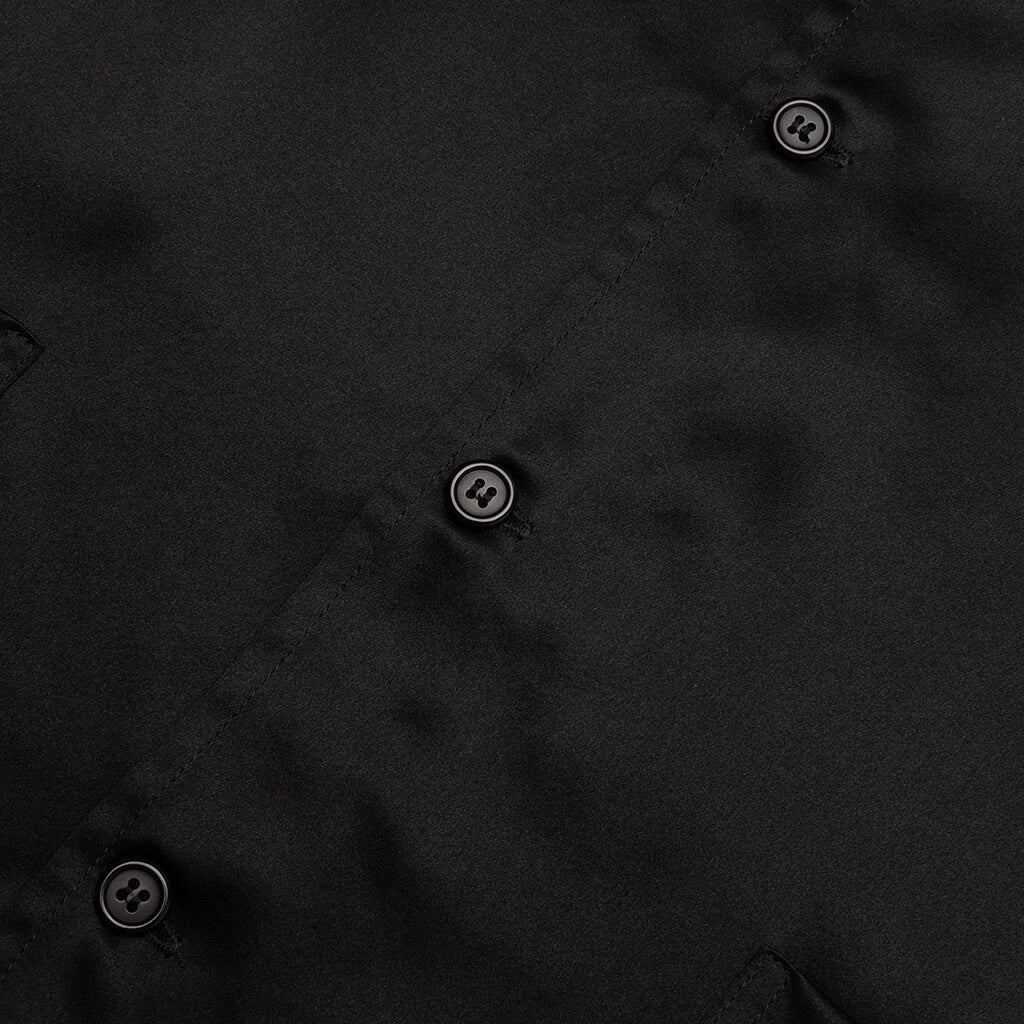 Silk Pajama Shirt - Black
