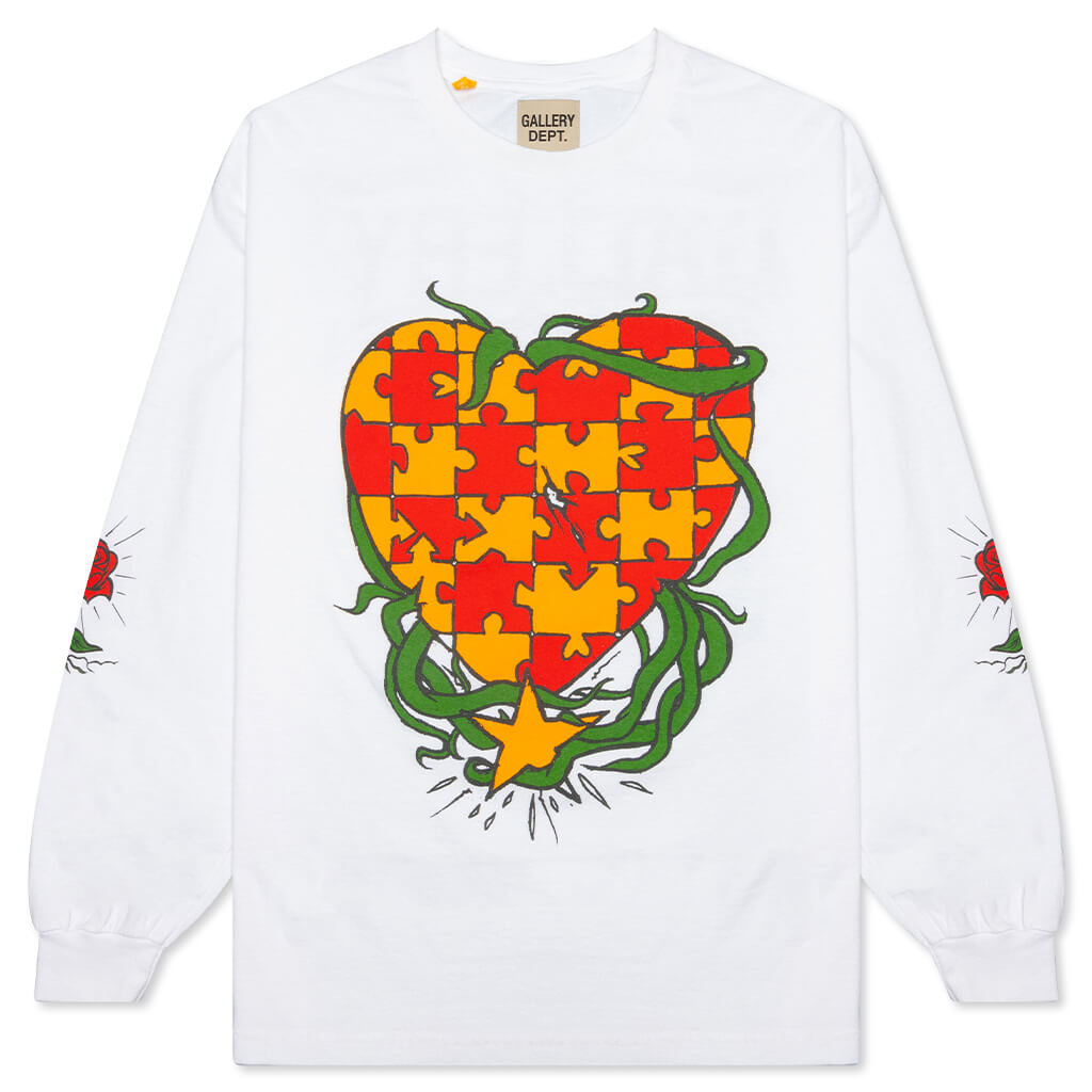 Gallery Dept. x Compound Kids Puzzle L/S Tee - White