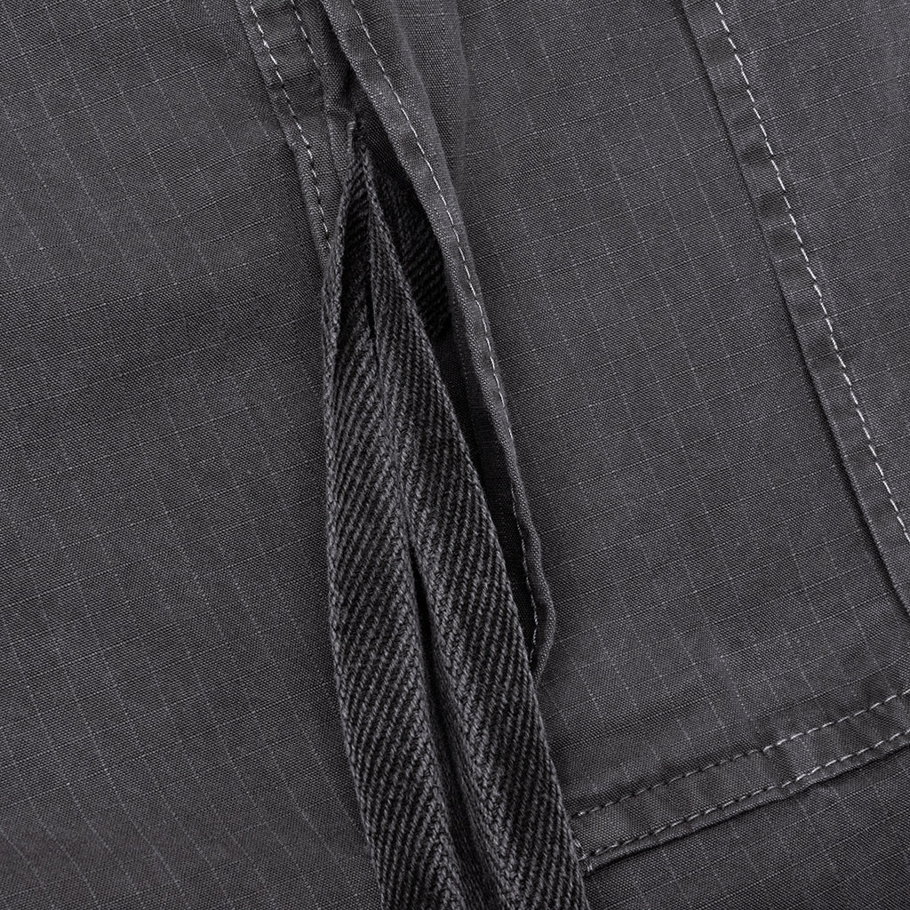 Garment Dye Rip Stop Pants - Black