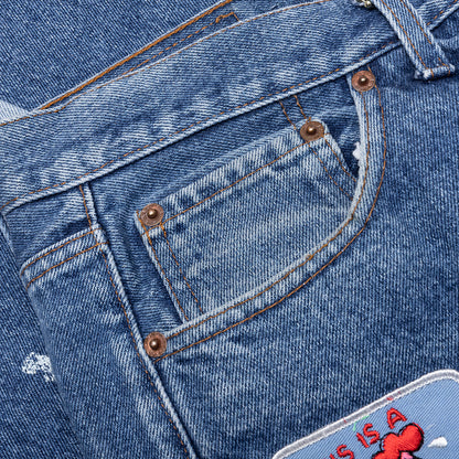 Gentlemen's Denim Pants - Indigo