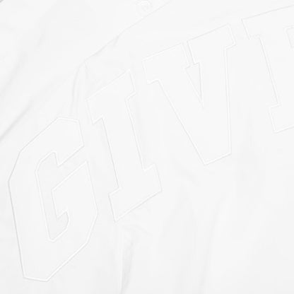 Boxy Fit Shirt w/ Hawaiian Collar - White