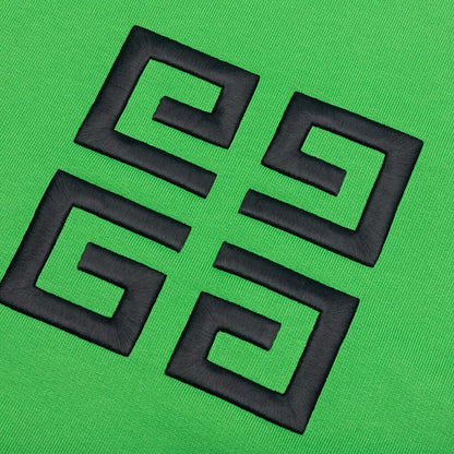 Branding Embroidery Classic Fit Hoodie - Apple Green