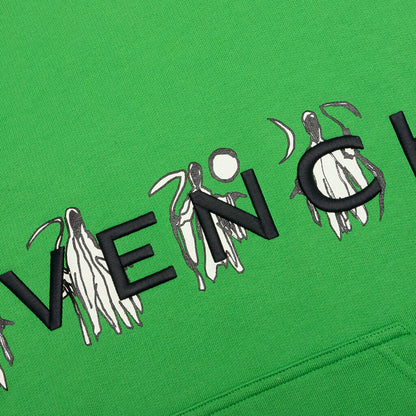 Branding Embroidery Classic Fit Hoodie - Apple Green
