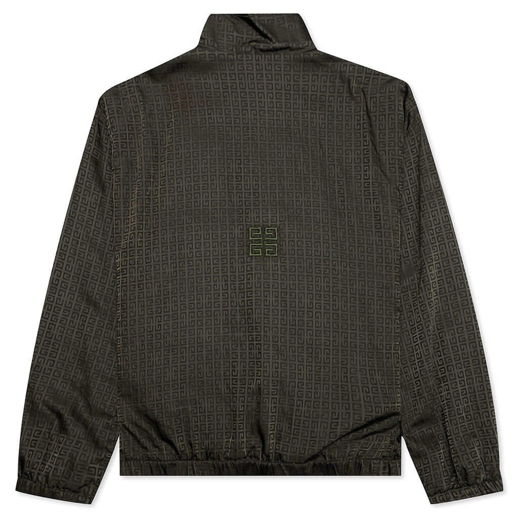Garment Dye Embroidered Jacket - Military Green