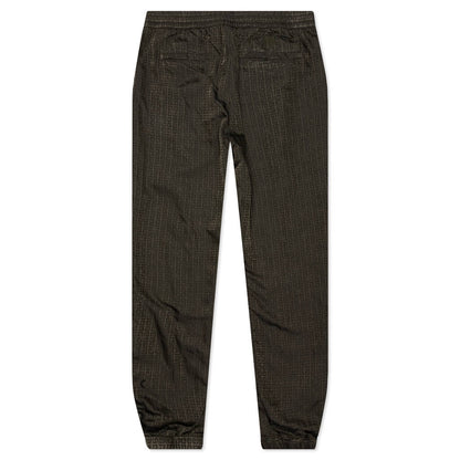 Garment Dye Embroidered Joggers - Military Green