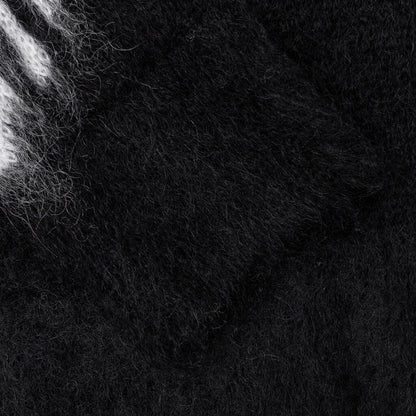 Intarsia Mohair and Wool Sweater - Black/White