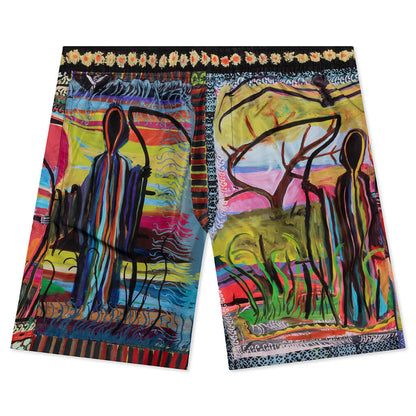 Long Print Shorts - Multicolored