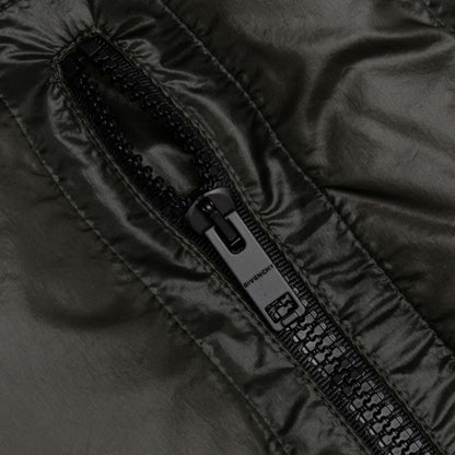 Sleeveless Puffer W/ Front Pockets - Military Green