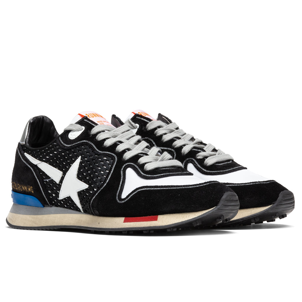 Running Sole Nylon - Black/Silver/White