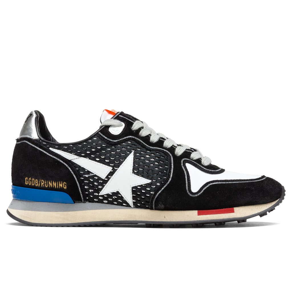 Running Sole Nylon - Black/Silver/White