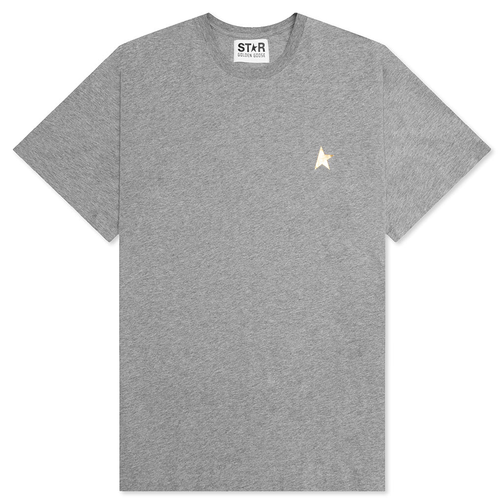 Star M's Regular T-Shirt - Melange Grey/Gold