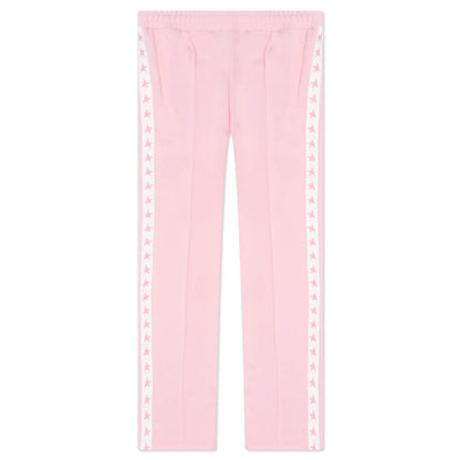 Women's Star Wide Leg Jogging Pant - Rose Shadow/White