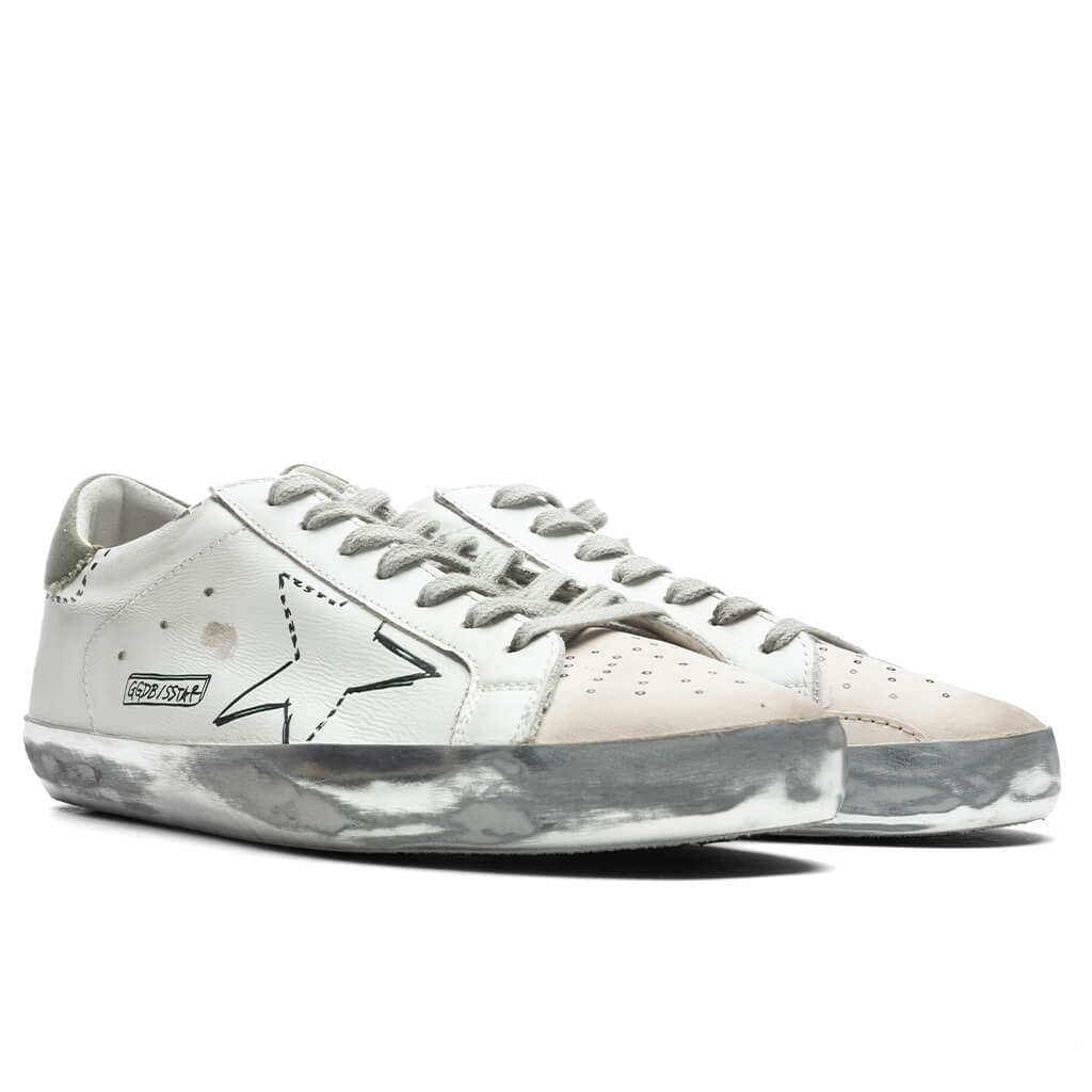 Super-Star Sneakers - White/Military Green