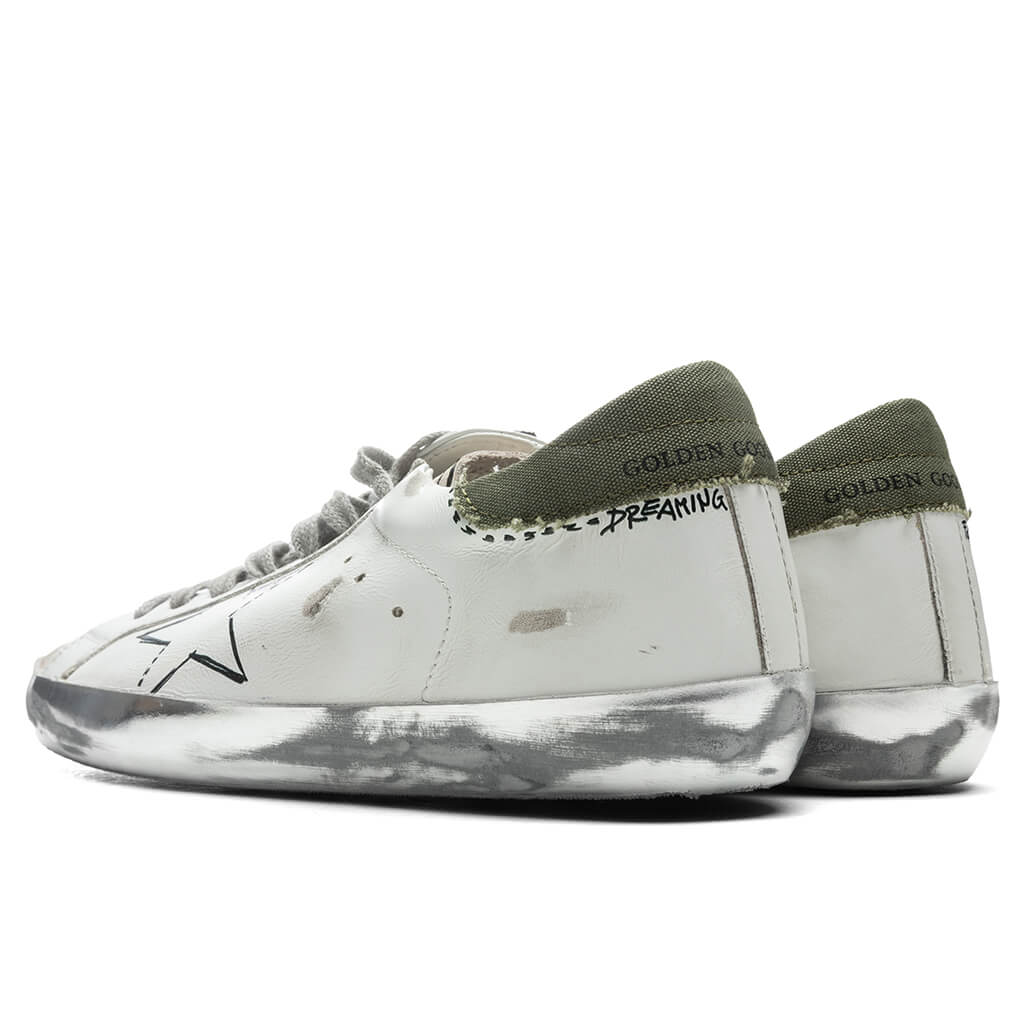 Super-Star Sneakers - White/Military Green
