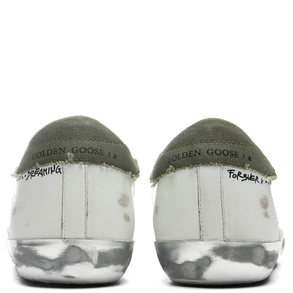 Super-Star Sneakers - White/Military Green