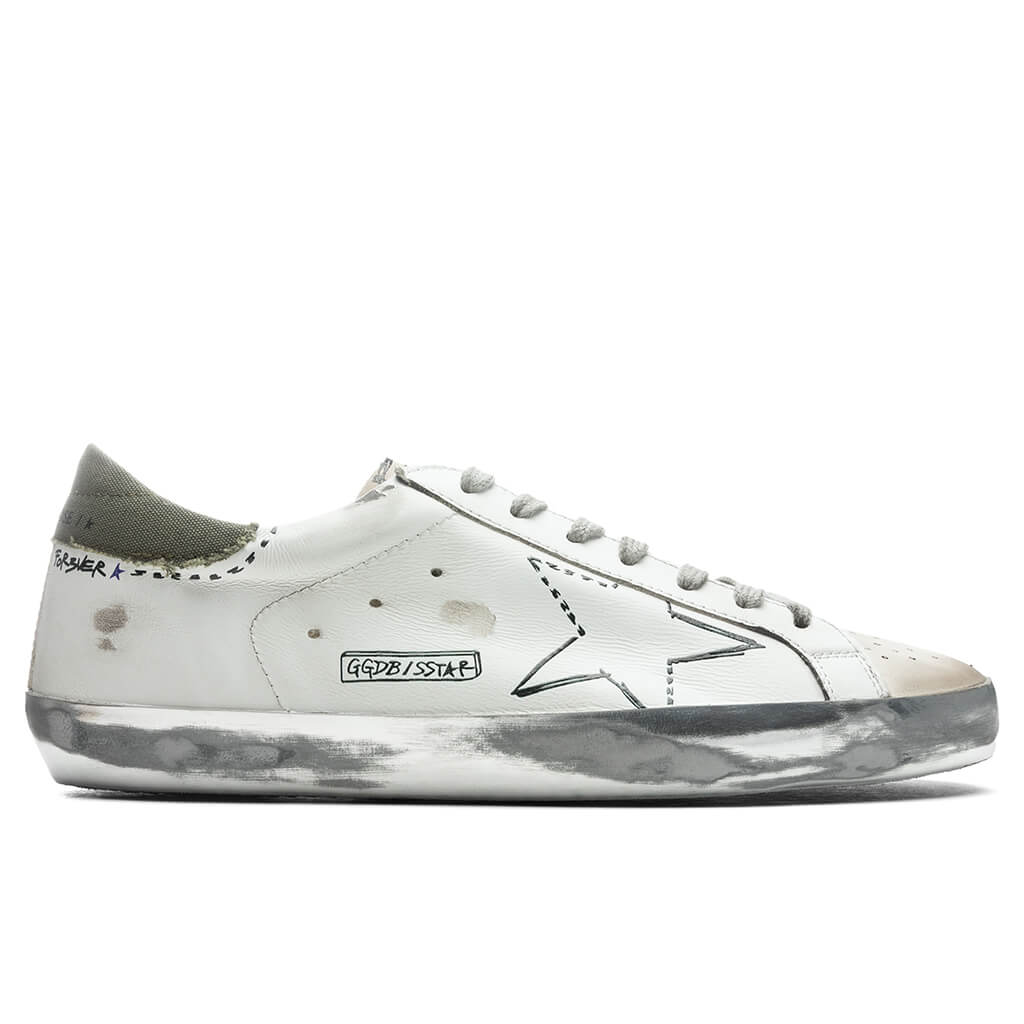 Super-Star Sneakers - White/Military Green