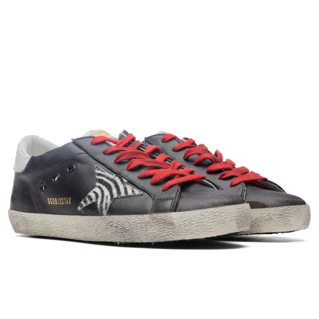 Super-Star Sneakers - Dark Brown/White Black Zebra