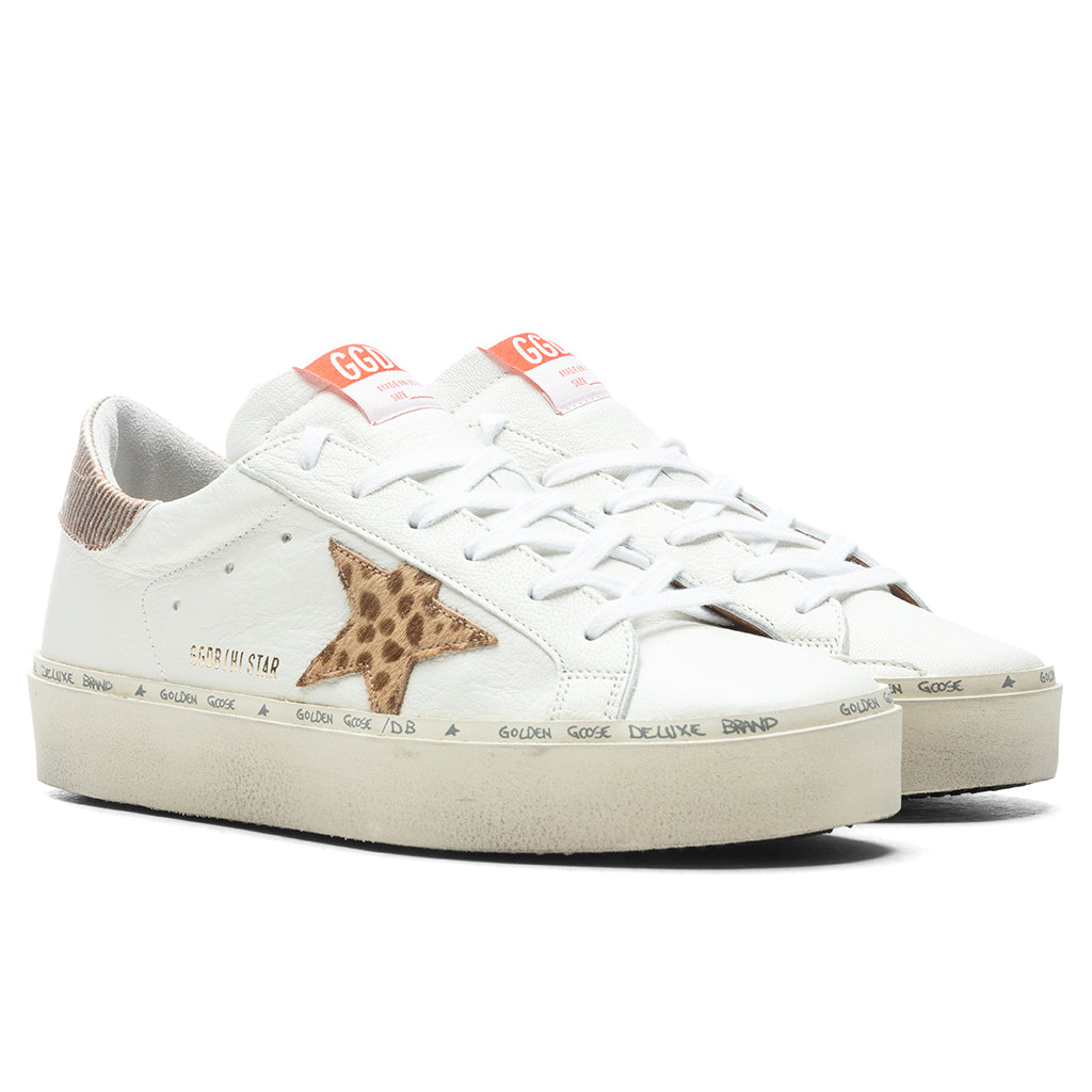 Women's Hi-Star - White/Cream Light Brown Giraffe