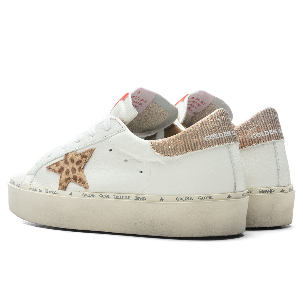 Women's Hi-Star - White/Cream Light Brown Giraffe