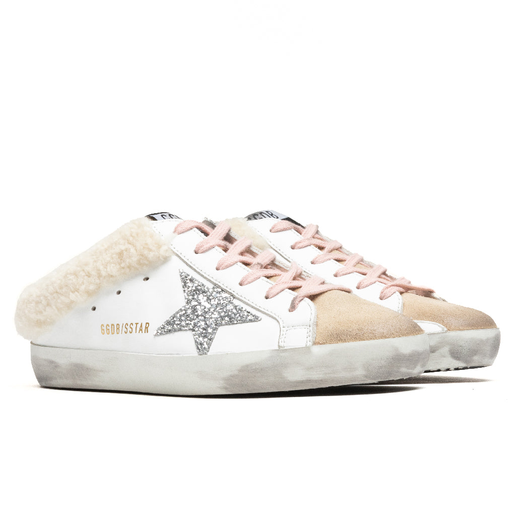 Women's Sabot Suede Toe - Cappuccino/White
