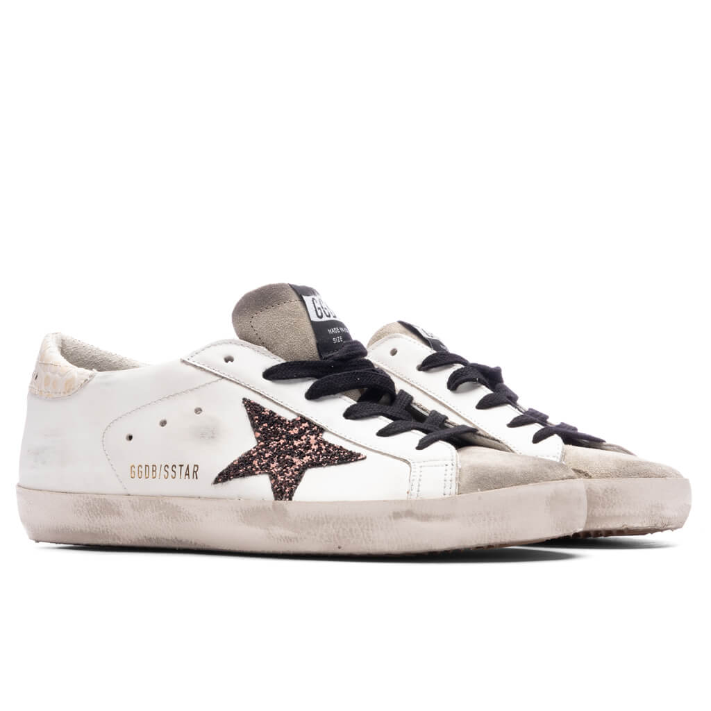Women's Super-Star Sneakers - White/Taupe/Coffee Brown