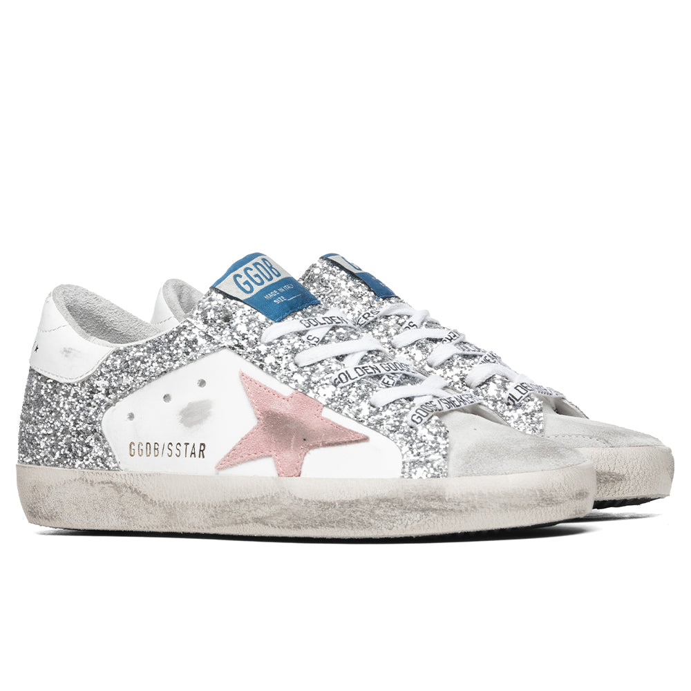 Women's Super-Star Sneakers - Ice White/Silver Pink