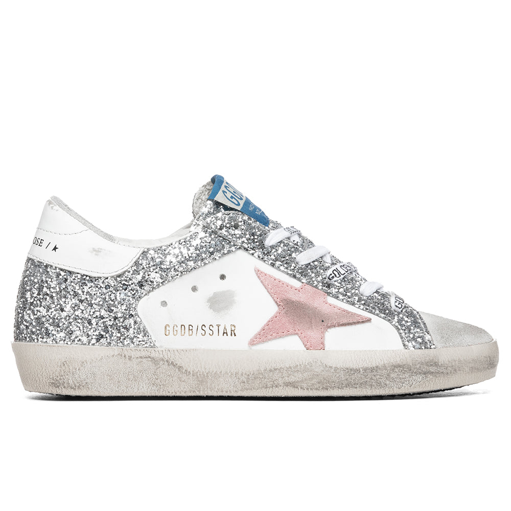 Women's Super-Star Sneakers - Ice White/Silver Pink